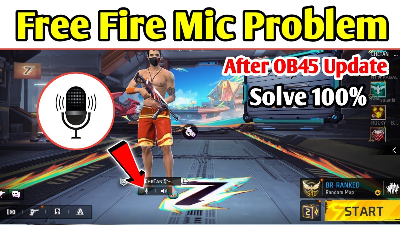 free fire mic problem | free fire me mic problem | free fire max mic problem | after ob45 update