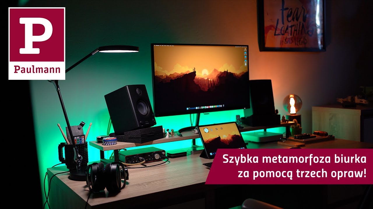Szybka metamorfoza biurka za pomocą trzech opraw!