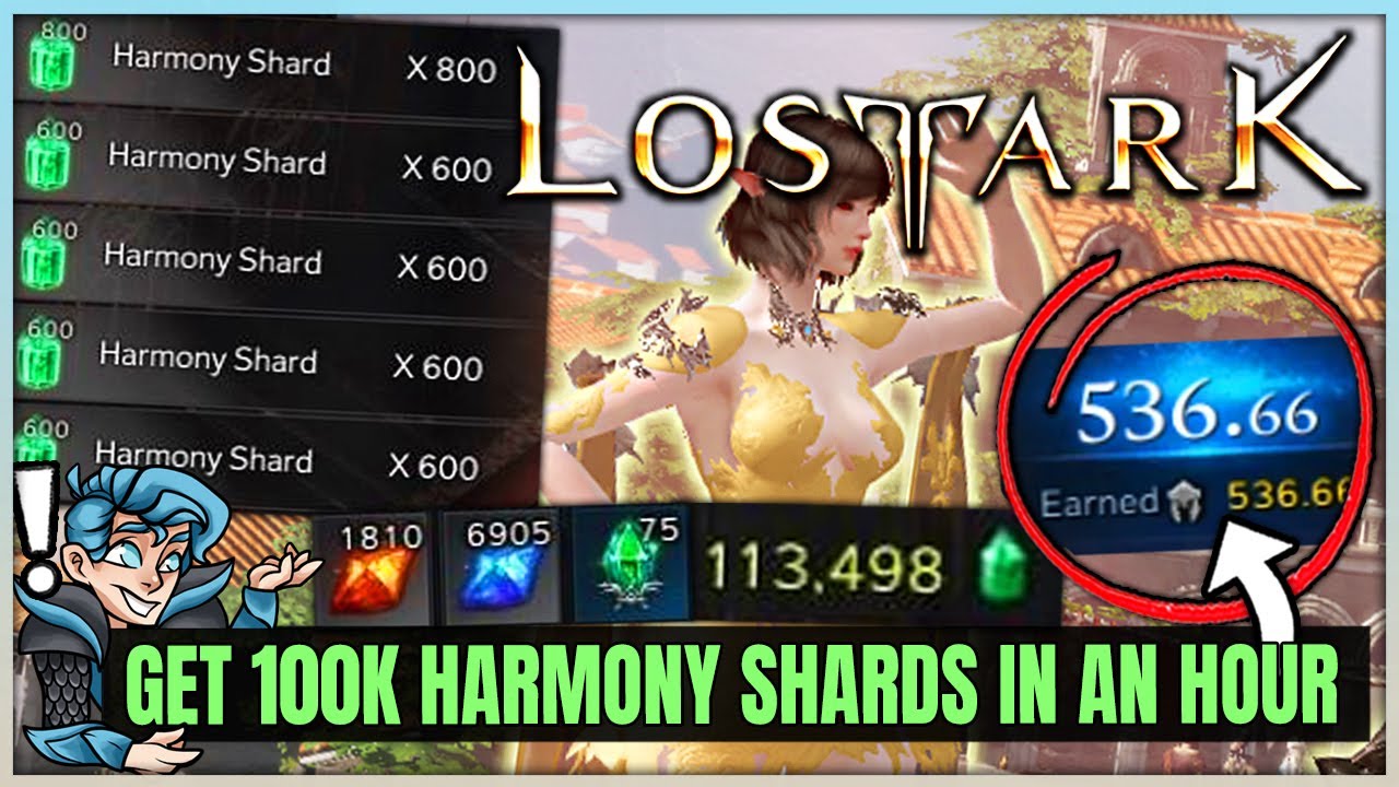 Lost Ark - Get 100k Harmony Shards FAST - Easy Gear ilvl Upgrade Guide - Guardian & Destruction!