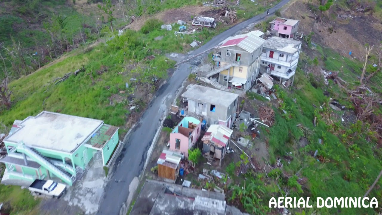 SALISBURY AFTER HURRICANE MARIA (1MTH )AERIAL DOMINICA