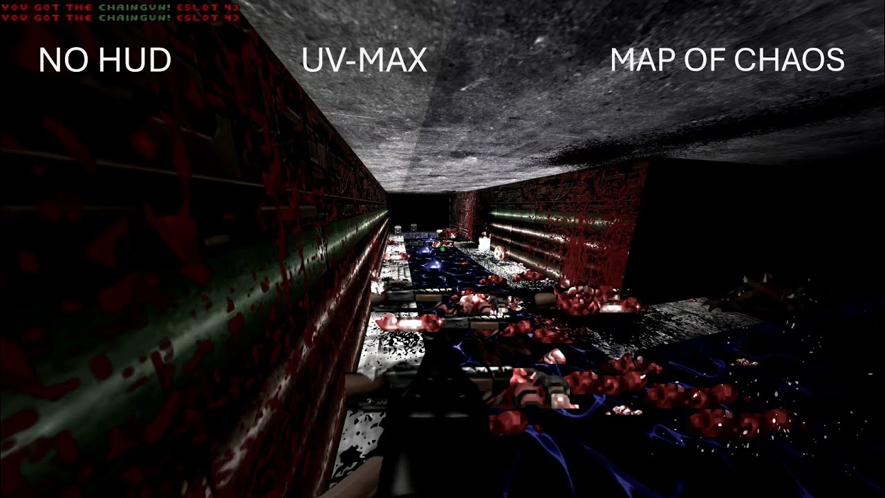 BRUTAL DOOM V22 TEST 4 DOOM II-MAP OF CHAOS M2 NO HUD UV-MAX 4K/60