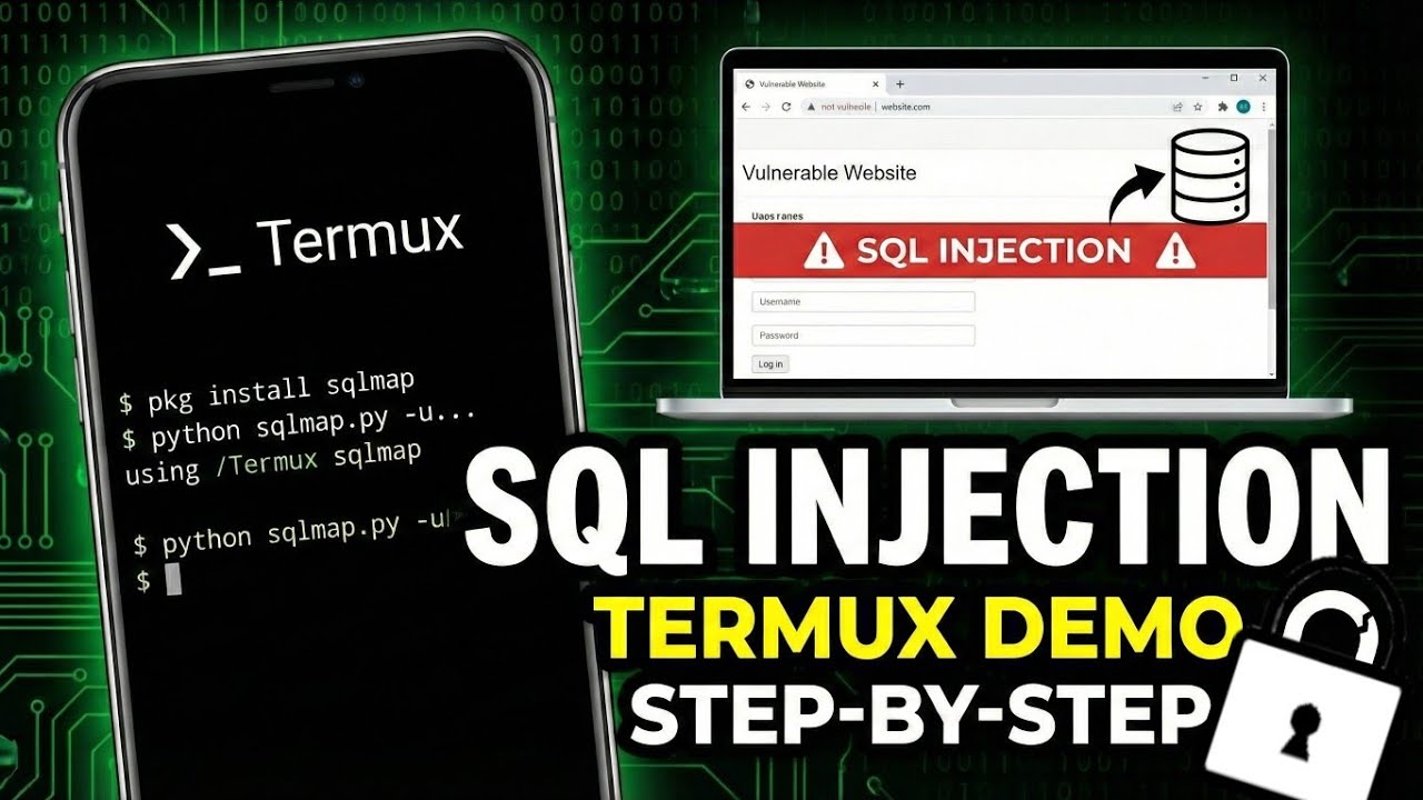 Sql Injection using Termux(Easy demo using Phone)