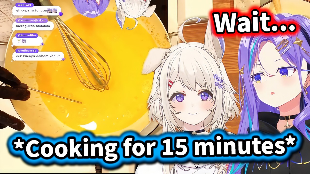 Moona n Kana did a little oopsie while Cooking this...