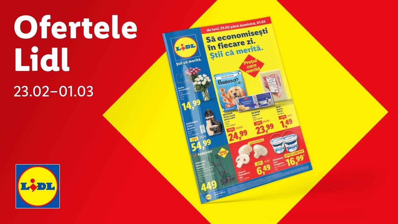 Ofertele saptamanii la Lidl • 23 februarie - 1 martie 2026