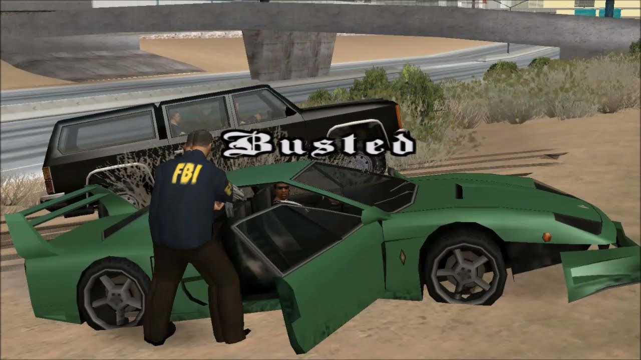GTA SA Busted 73 (GTA V Sound Effect Edition)