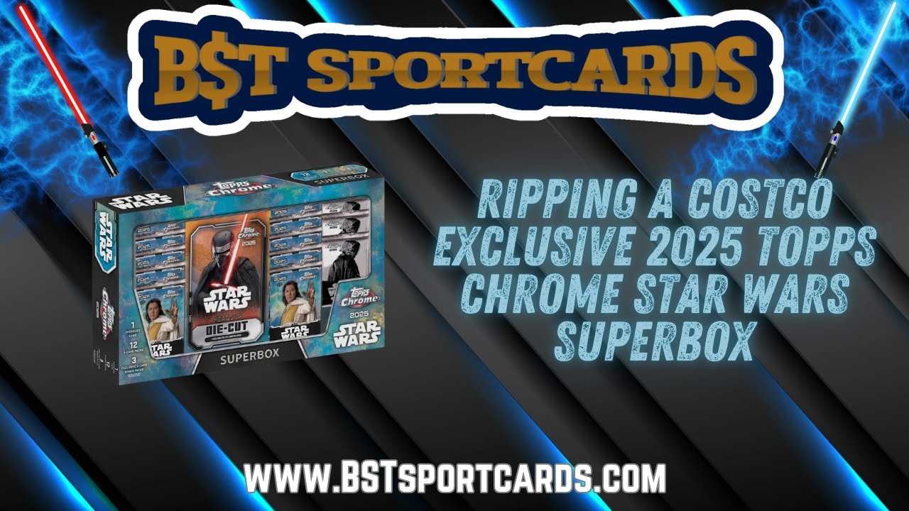 Ripping a Costco Exclusive Topps Chrome Star Wars superbox!