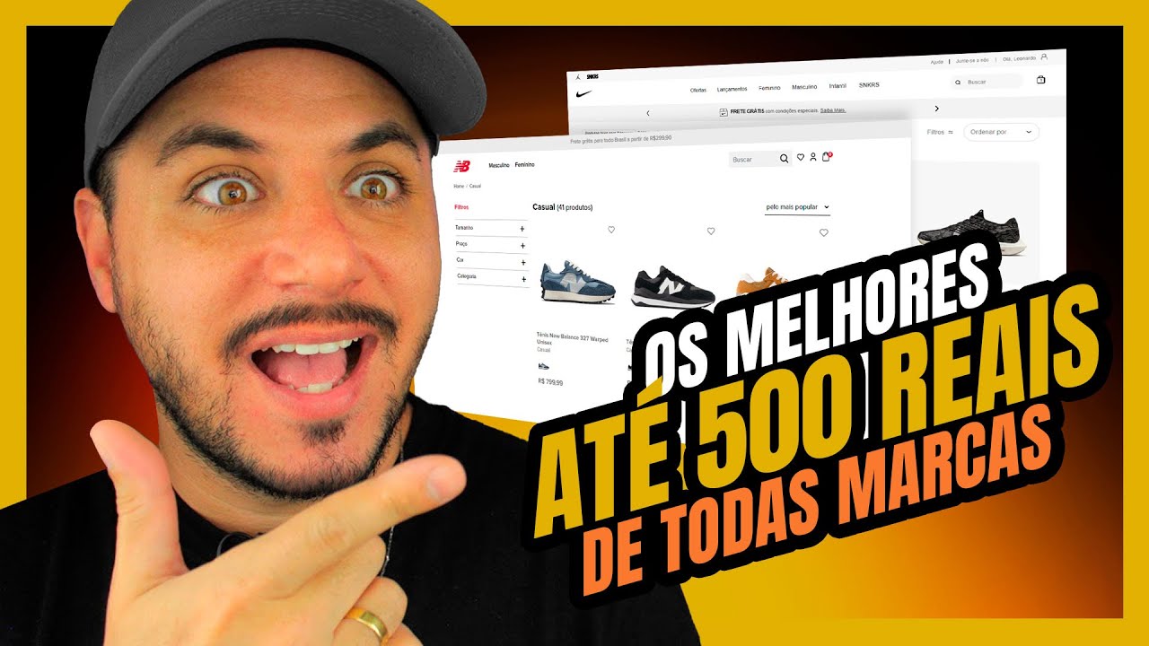 MELHORES TÊNIS até R$500,00 da TODAS as MARCAS