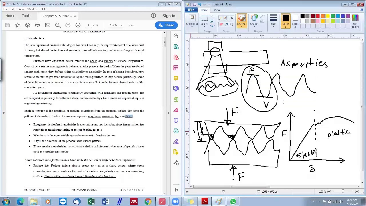 Metrology-Chapter 5: Lecture 1- Surface Texture (Arabic narration)