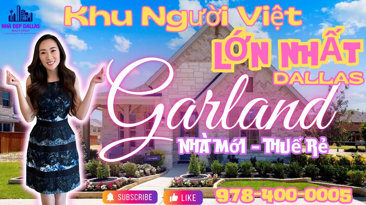 📍GARLAND, TEXAS - KHU NGỪƠI VIỆT LỚN NHẤT DALLAS - NH&Agrave; MỚI X&Acirc;Y, THUẾ RẺ 📍NH&Agrave; ĐẸP DALLAS