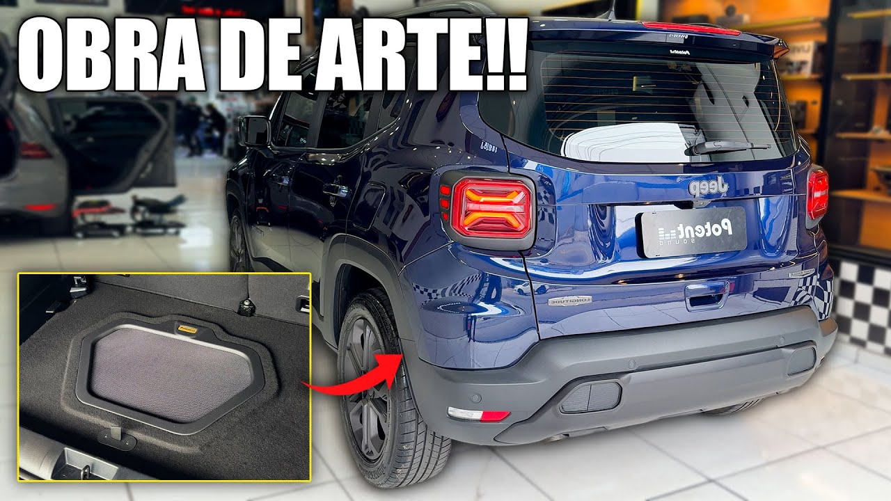 EXPERIÊNCIA DE ÁUDIO DE 3 VIAS NESSE JEEP RENEGADE!! SOM FICOU A-N-I-M-A-L!! 😱