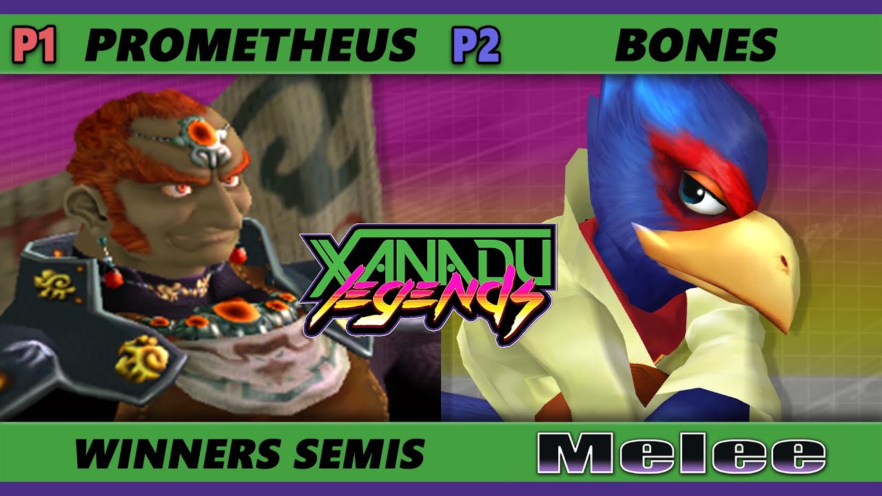 Xanadu Legends Winners Semis - Prometheus (Ganondorf) Vs. Bones (Falco) Smash Melee - SSBM