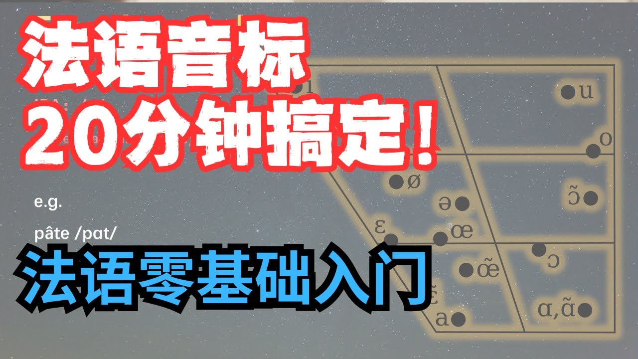 法语音标20分钟搞定！法语发音全解析🔥零基础也能轻松学（法语入门第1课听力材料） #法文 #法語