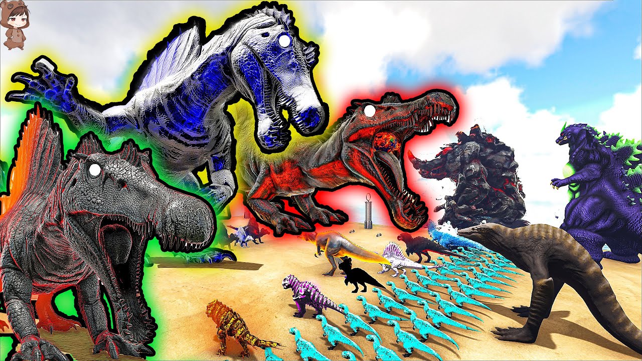 Team Primal Fear Spinosaurus VS Mod Dinousars | ARK Mod Battle Ep.370