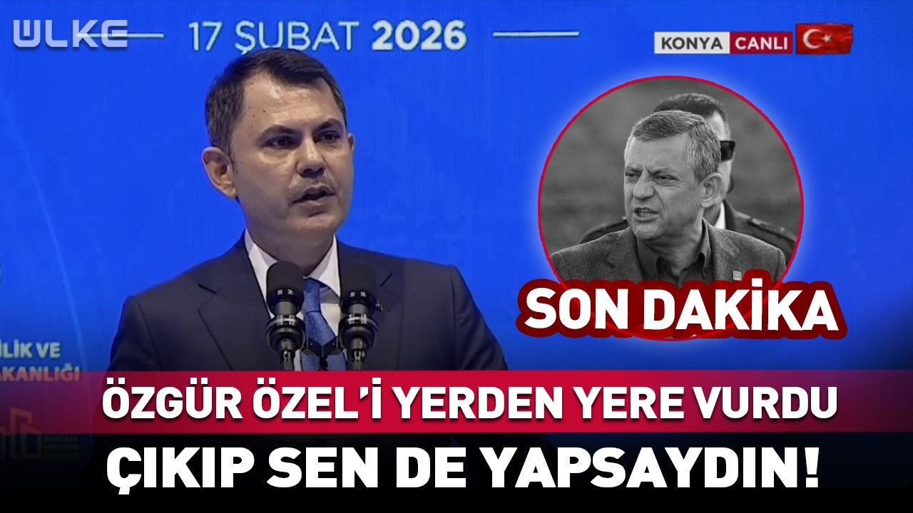 Murat Kurum Özgür Özel'i Yerden Yere Vurdu! Çıkıp Sende Yapsaydın #Sondakika