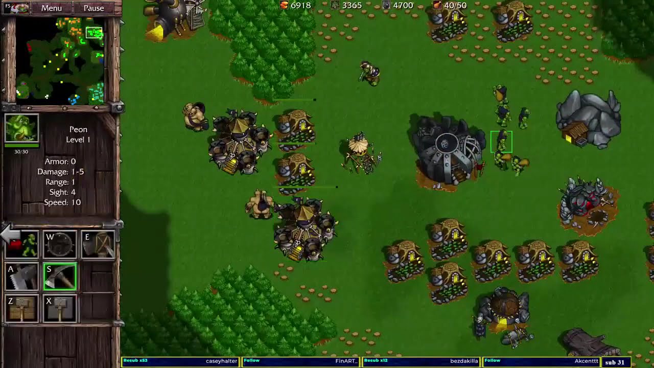 Warcraft 2 Remastered Garden of War 4v4
