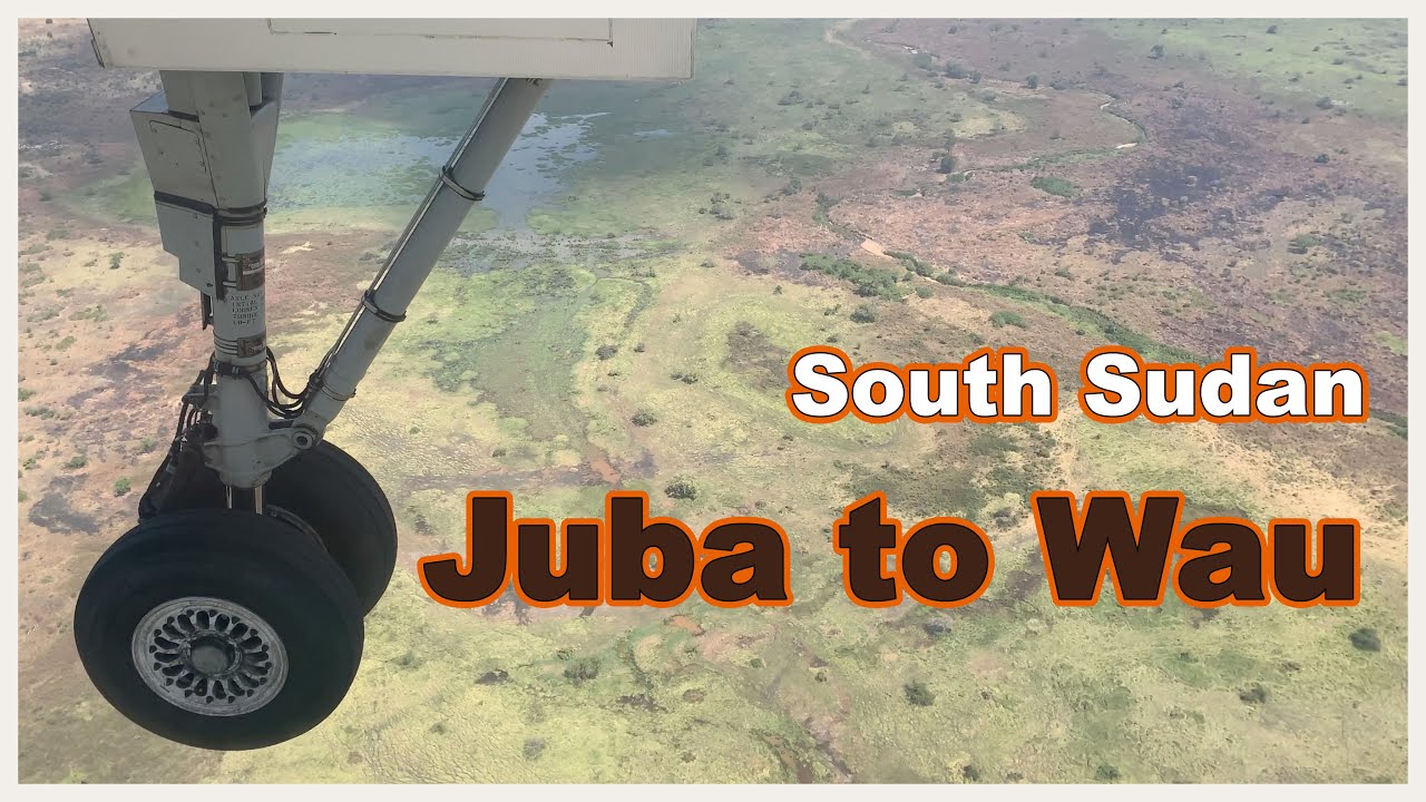South Sudan, Wau 아프리카 하늘에서 바라 본 풍경