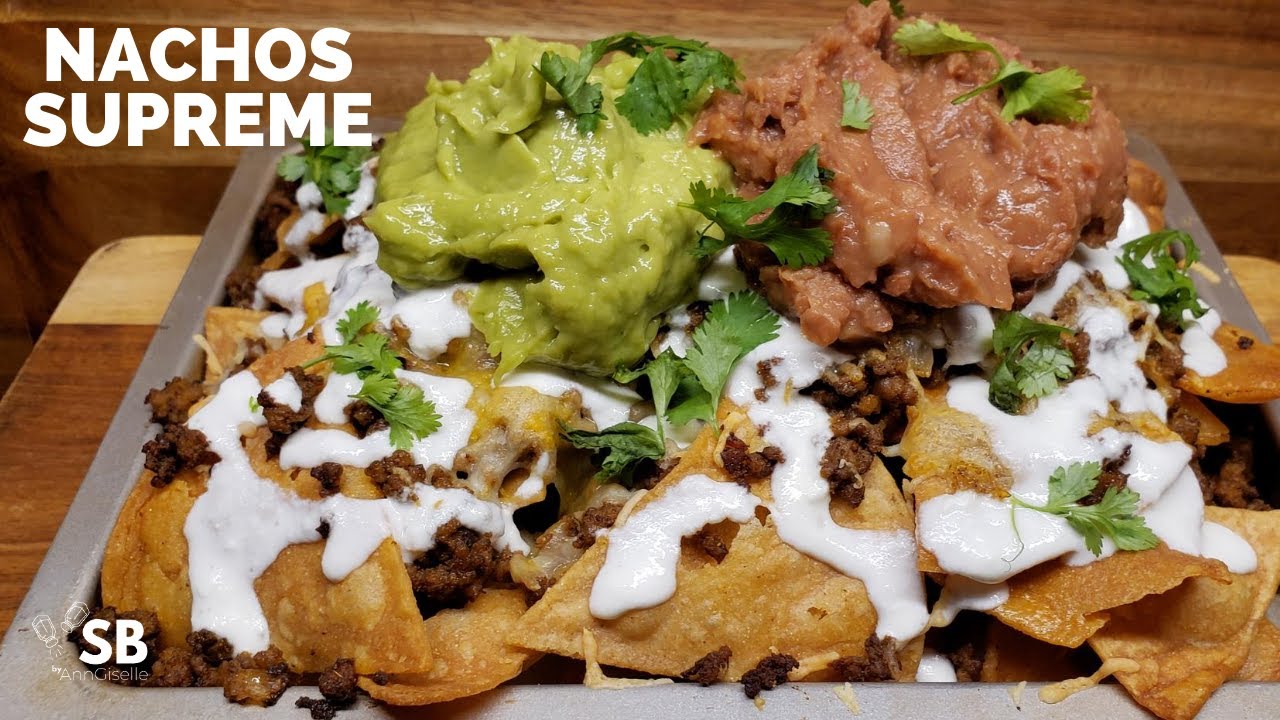 Nachos Supreme Recipe | Receta f&aacute;cil de Nachos Supreme