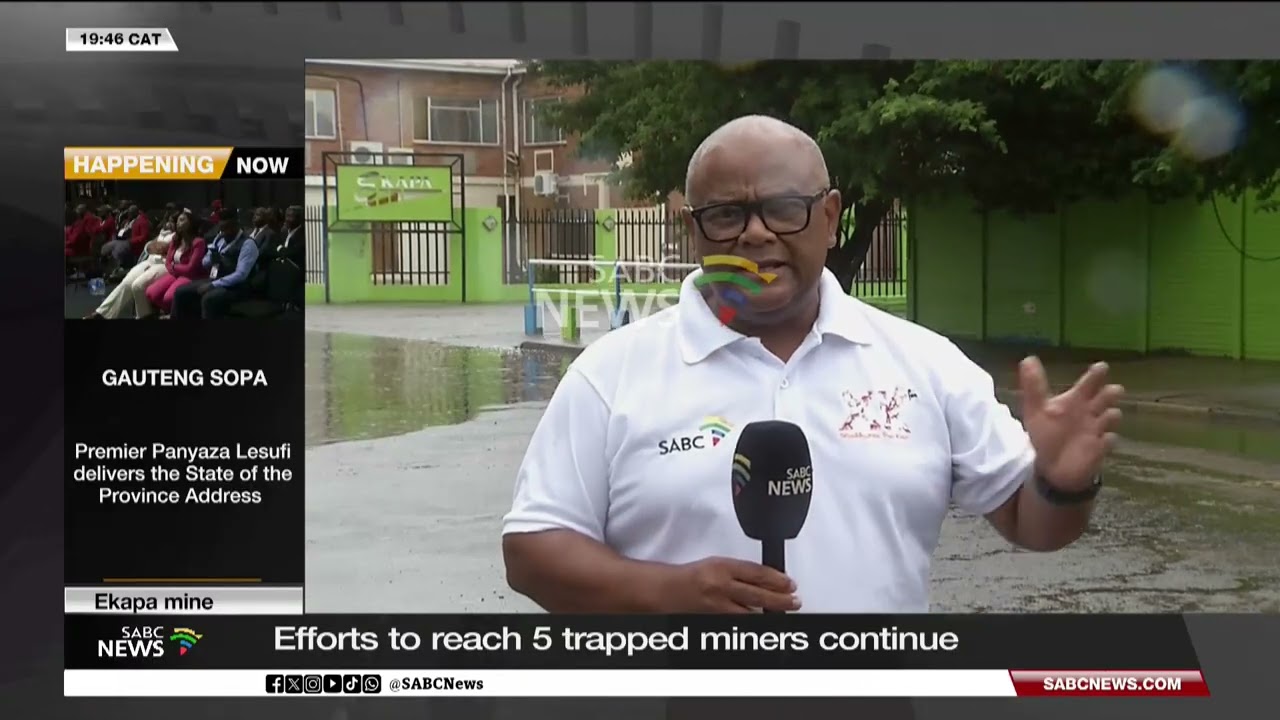 Ekapa Mine | Efforts to reach 5 trapped miners continue