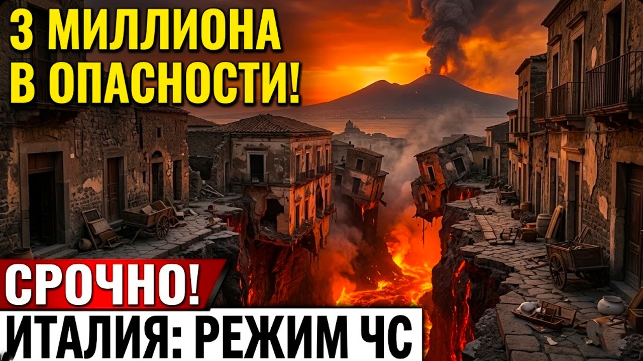 КАТАСТРОФА в Неаполе: Кампи Флегрей ВЫРОС на 161 см! 3 миллиона ЖИТЕЛЕЙ под угрозой!
