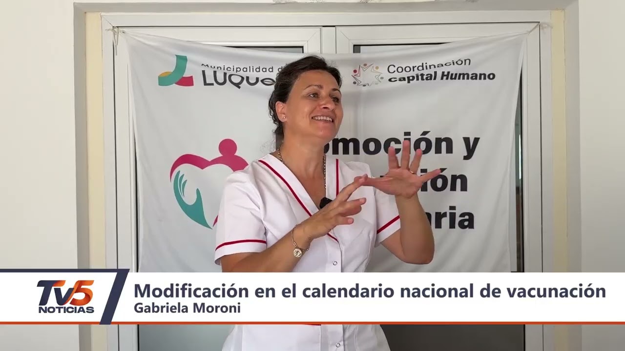 Modificación en el calendario nacional de vacunación