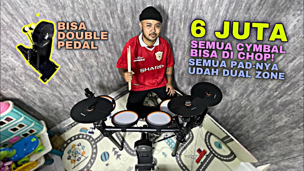 Drum Elektrik Murah Bisa Double Pedal! Cuma 6 Juta! Review Drum Donner DED - 100
