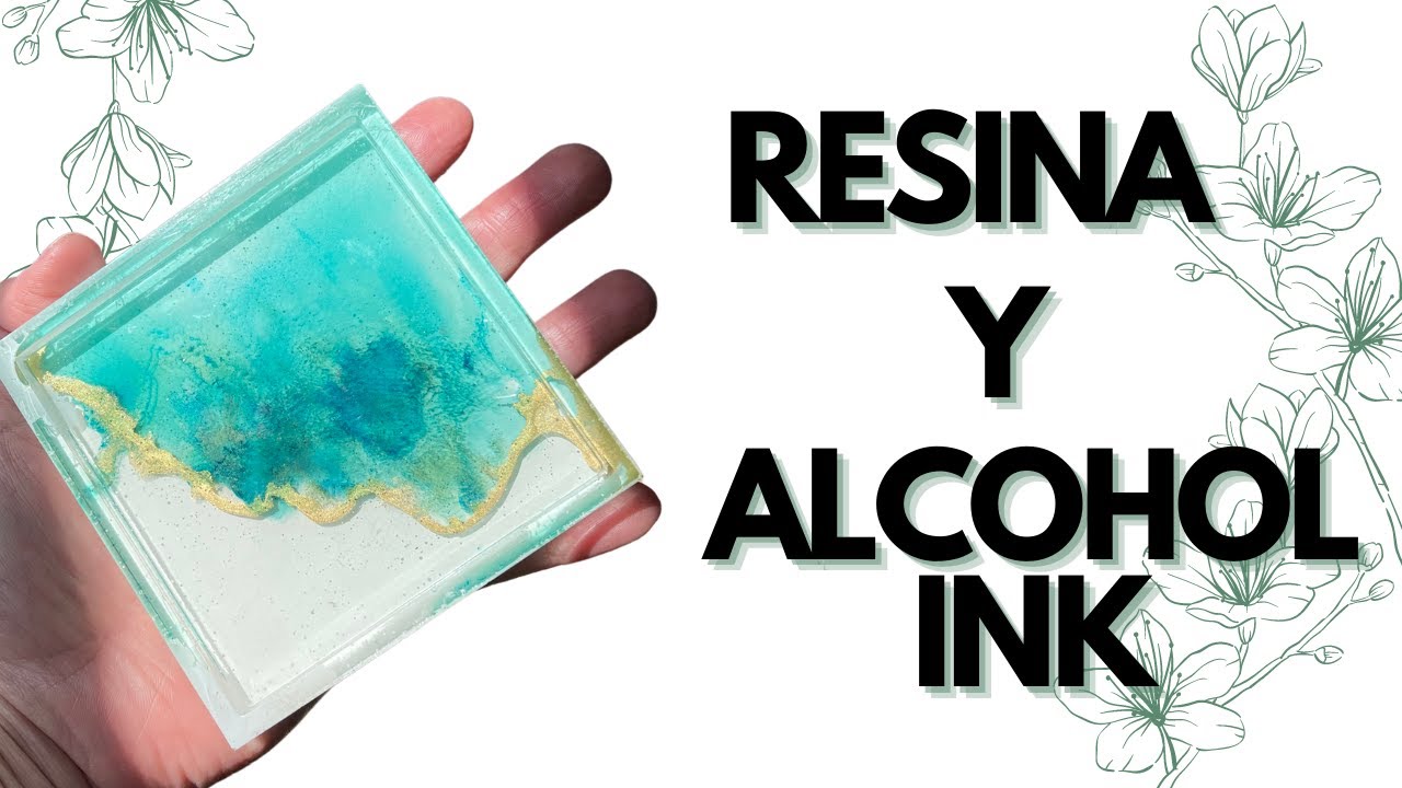 ❇️ Portavasos de Resina y Pintura al  Alcohol ❇️