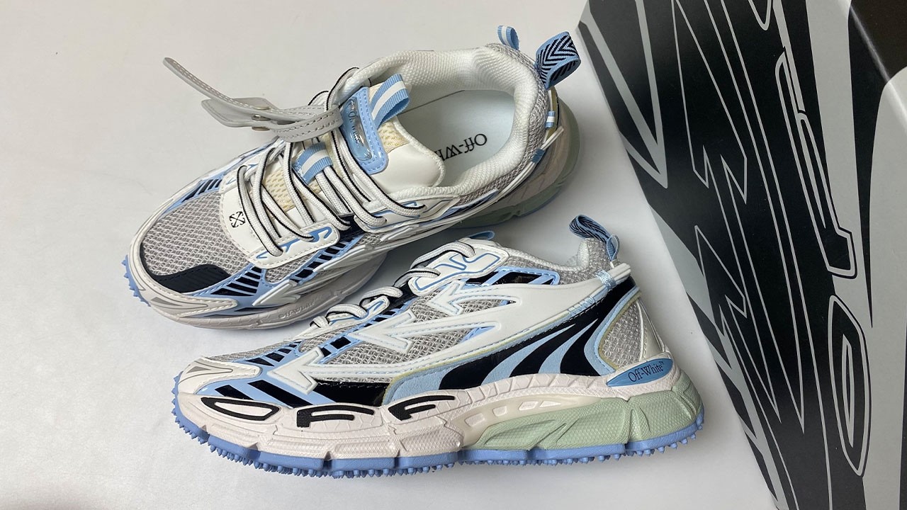 Off White Be Right Back Sneakers White Light Blue Review From Supkicks
