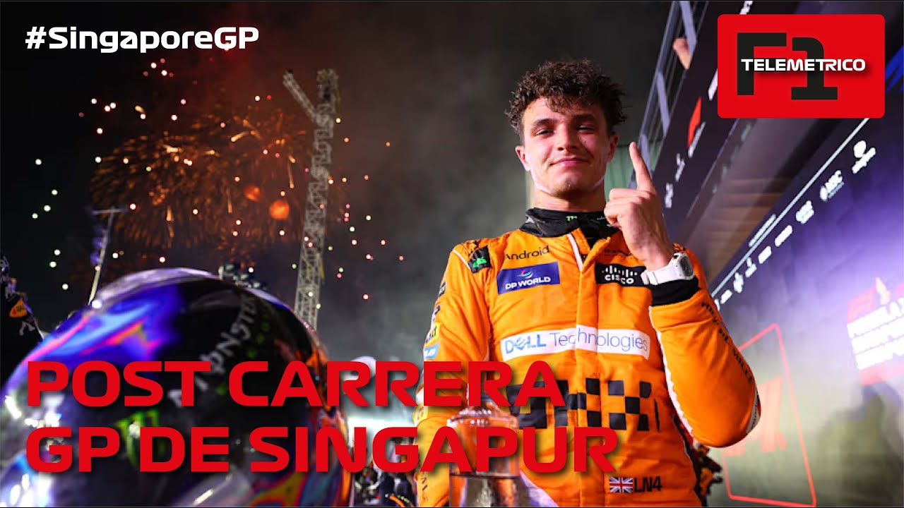 POST CARRERA | GRAN PREMIO DE SINGAPUR  #singaporegp  #telemetricof1  #f1 #f1nightrace