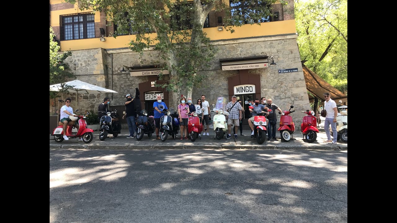 Vespa Rutas Madrid Julio 2020