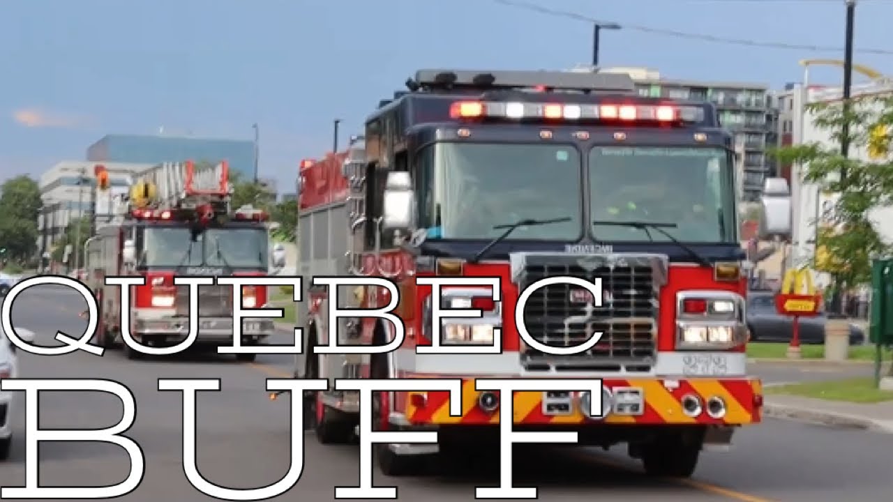 *THIRD ALARM* Montreal Fire Department (SIM) Firefighters arriving on scene of a 10-13 fire.