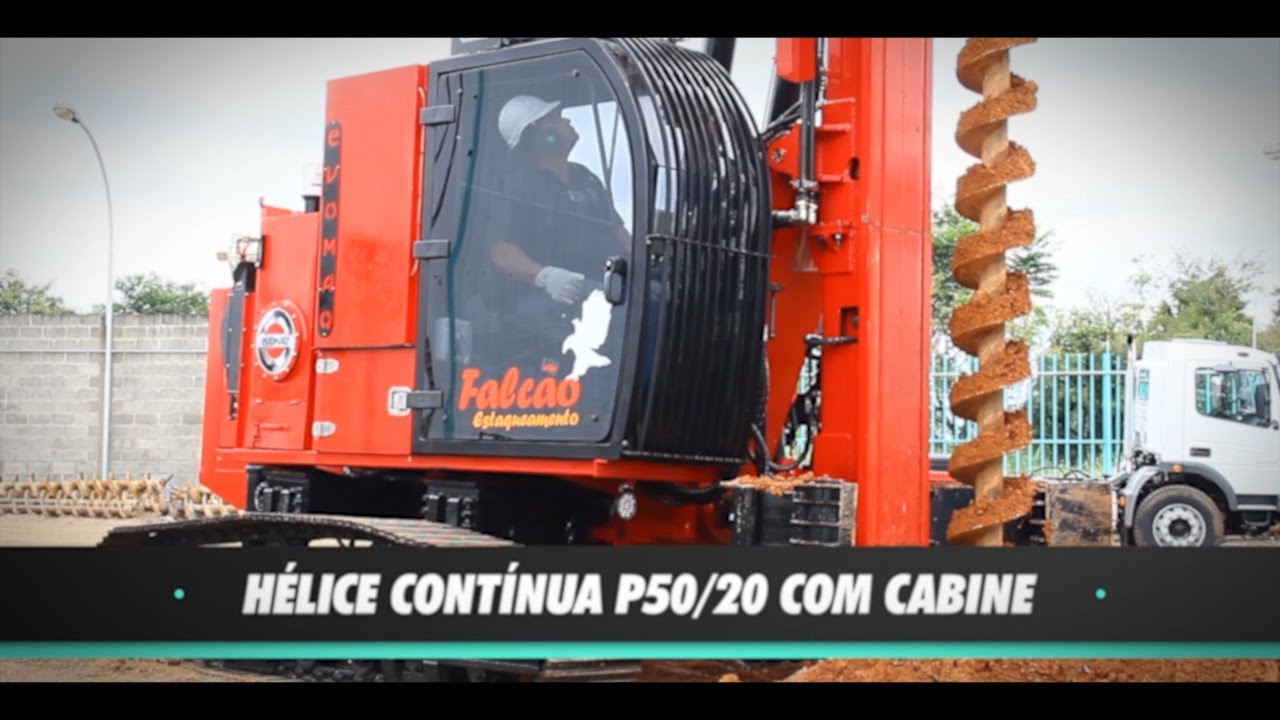 Hélice Contínua -  Perfuratriz  P50/20 com cabine -  Evomaq Equipamentos