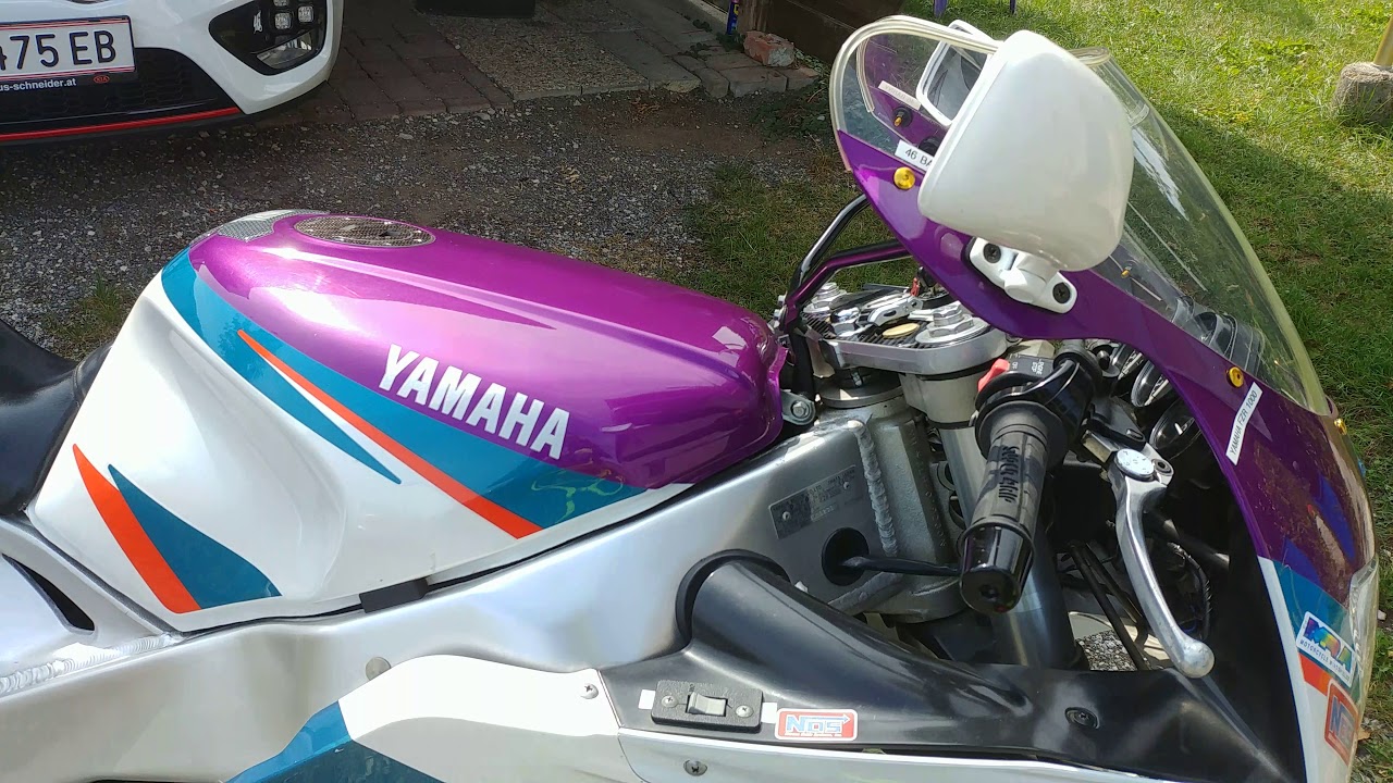 Yamaha FZR 1000 Exup 1996-Walkaround and start