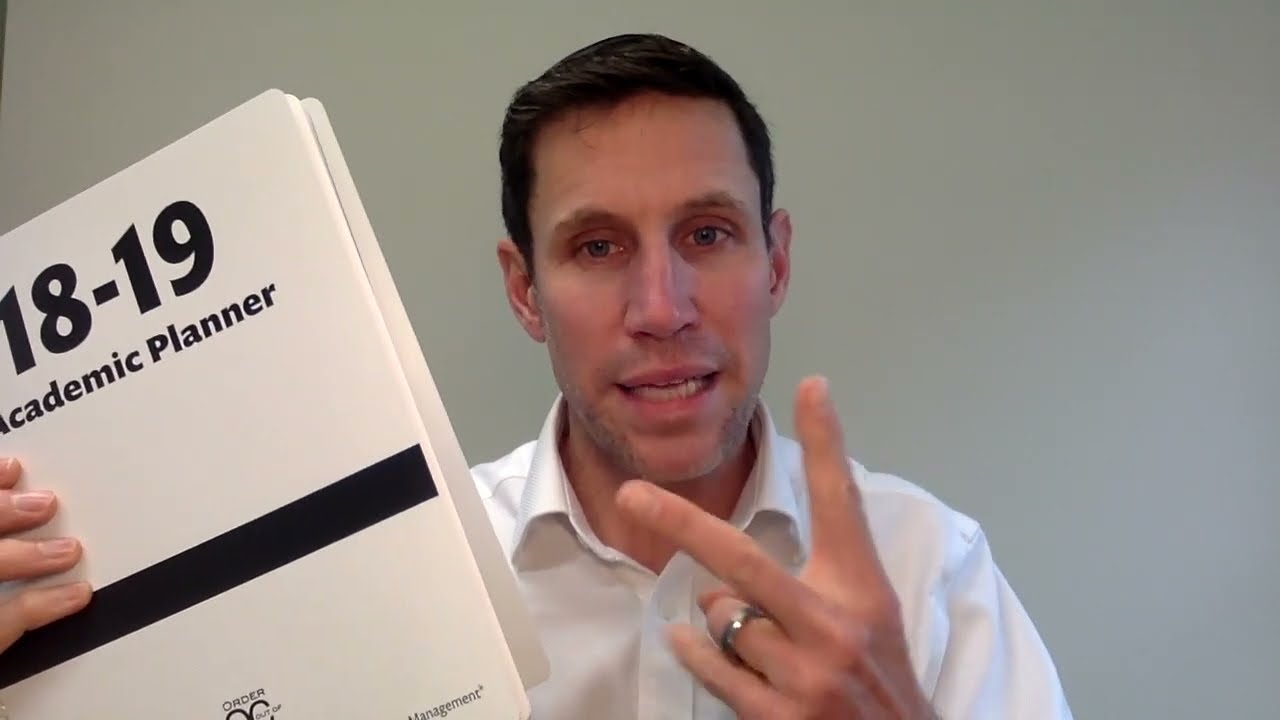 How to bring order to chaos. Teach planning skills. Academic planning using an academic planner
