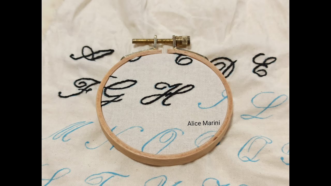 Hand Embroidery: Letter H - Elegant and Simple
