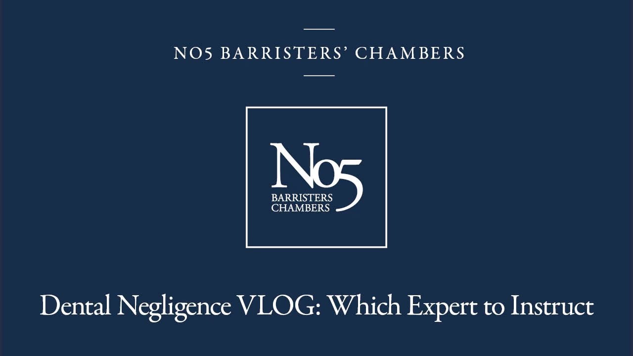 Dental Negligence - Which Expert to Instruct?