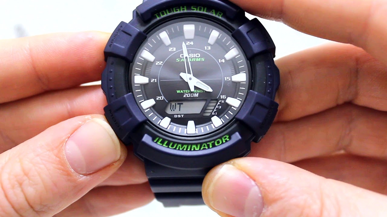 Часы Casio Illuminator AD-S800WH-2A - Инструкция, как настроить от PresidentWatches.Ru