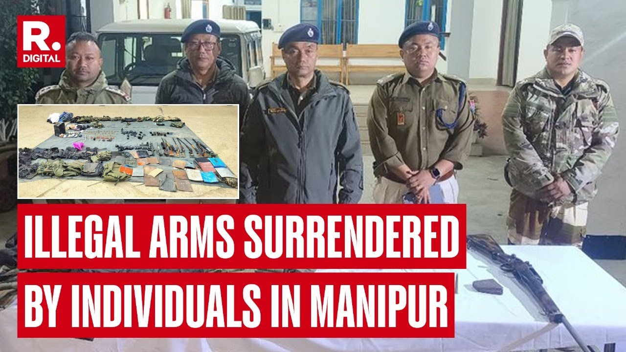 Illegal Arms And Ammunition Surrendered To Manipur Authorities After Governor's Ajay Bhalla's Urge