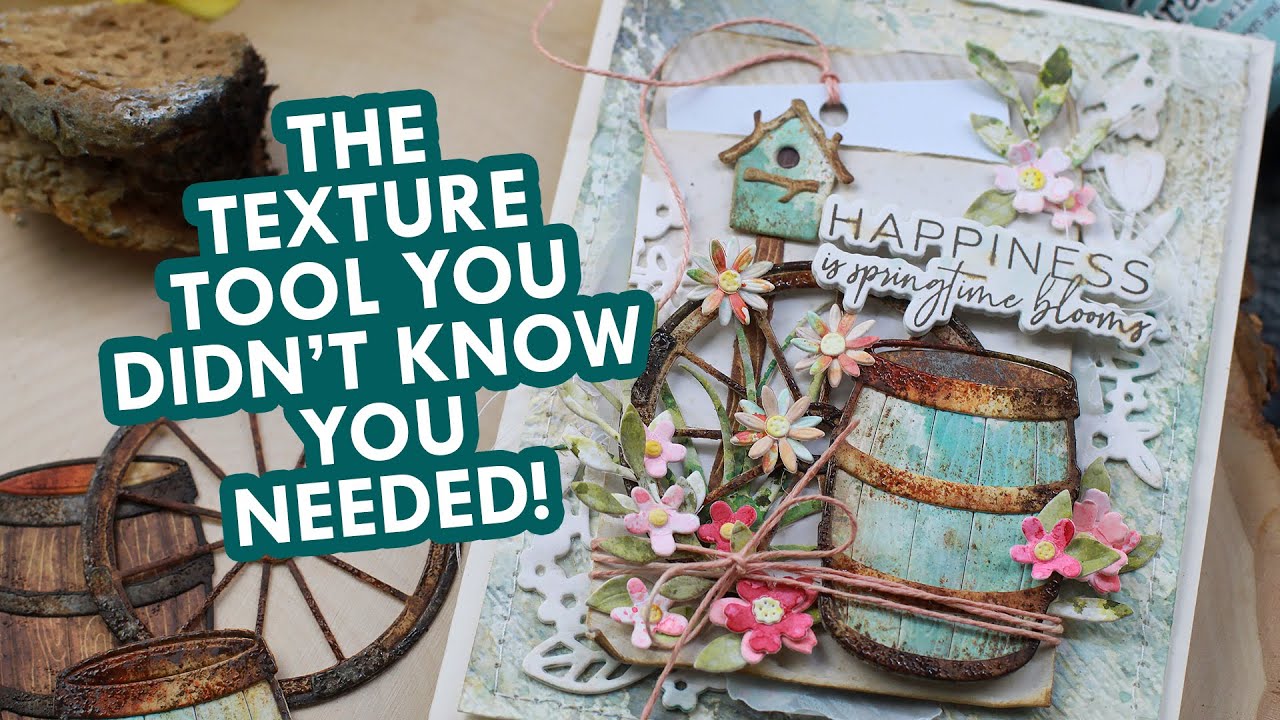 Create Texture and Rust ft. Spellbinder's Rustic Garden