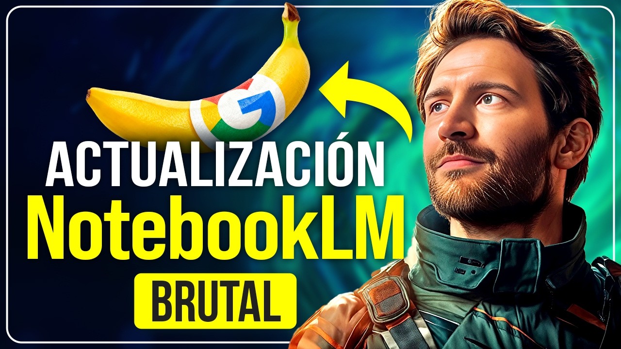 NotebookLM ACTUALIZADO... ¡Crea en 1 CLIC! 🍌 Y más novedades sobre IA
