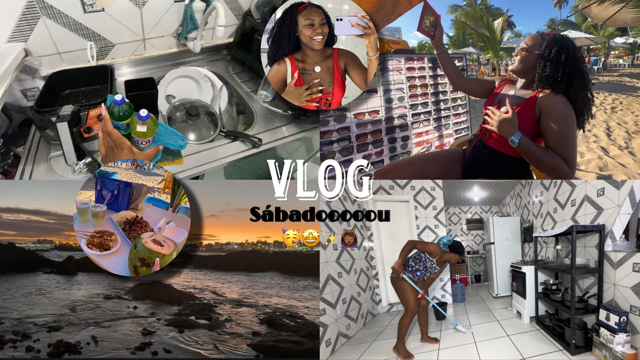 VloOg( um dia inteiro comigo, arrumei a casa toda e fui na praia) 🌊🏝️🌸 #minnynovamente