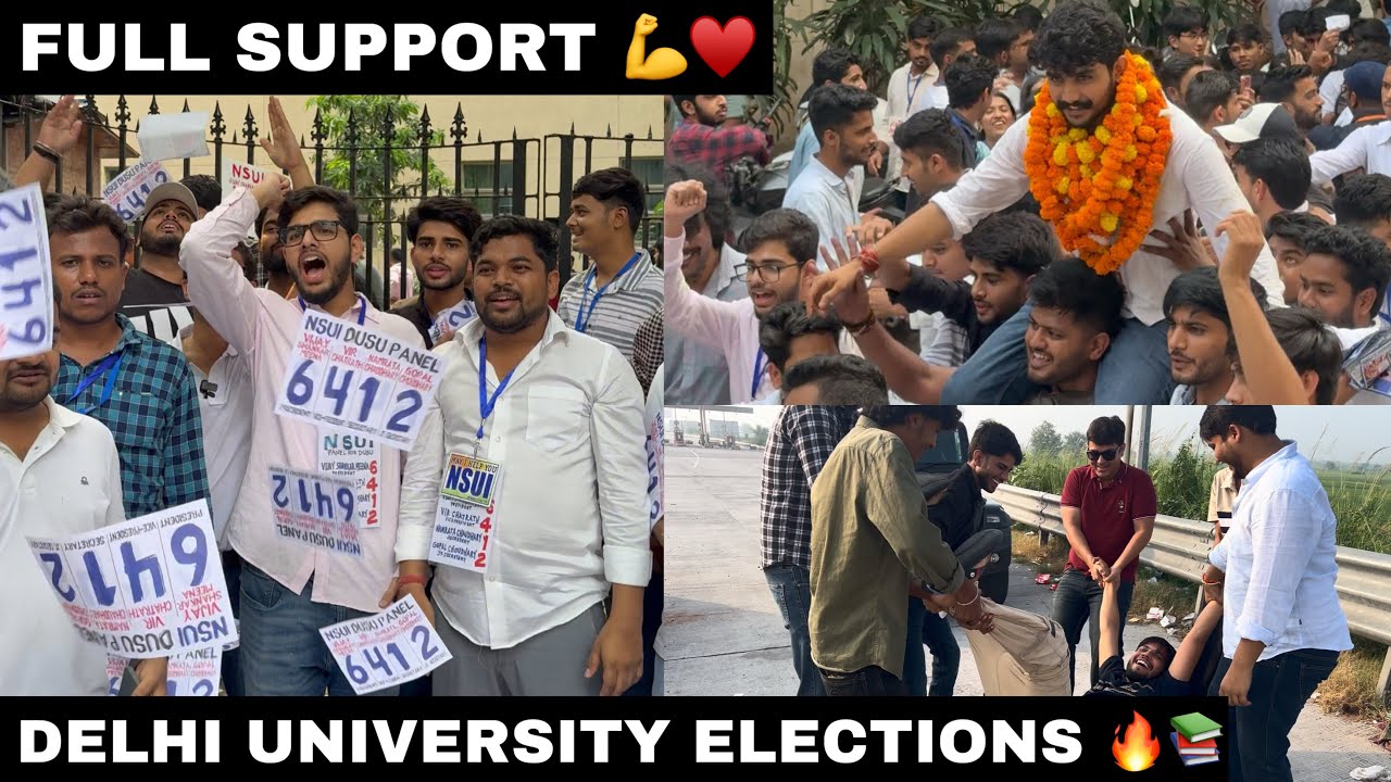 CAMPAIGNING FOR DELHI UNIVERSITY ELECTIONS ✊❤️ || JAIPUR to DELHI WITH YUVA TEAM🔥