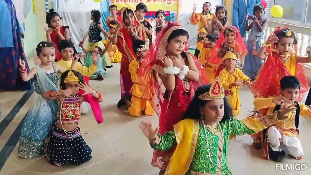 NANHI DUNIYA INTERNATIONAL SCHOOL 🏫 SATNA #Part -2#Janmashtami celebration  #pre primary classes