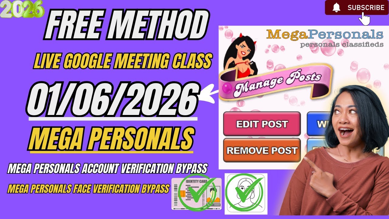 How to create a Mega Personals Account Update Method 2026. Bypass account and video verification Bot