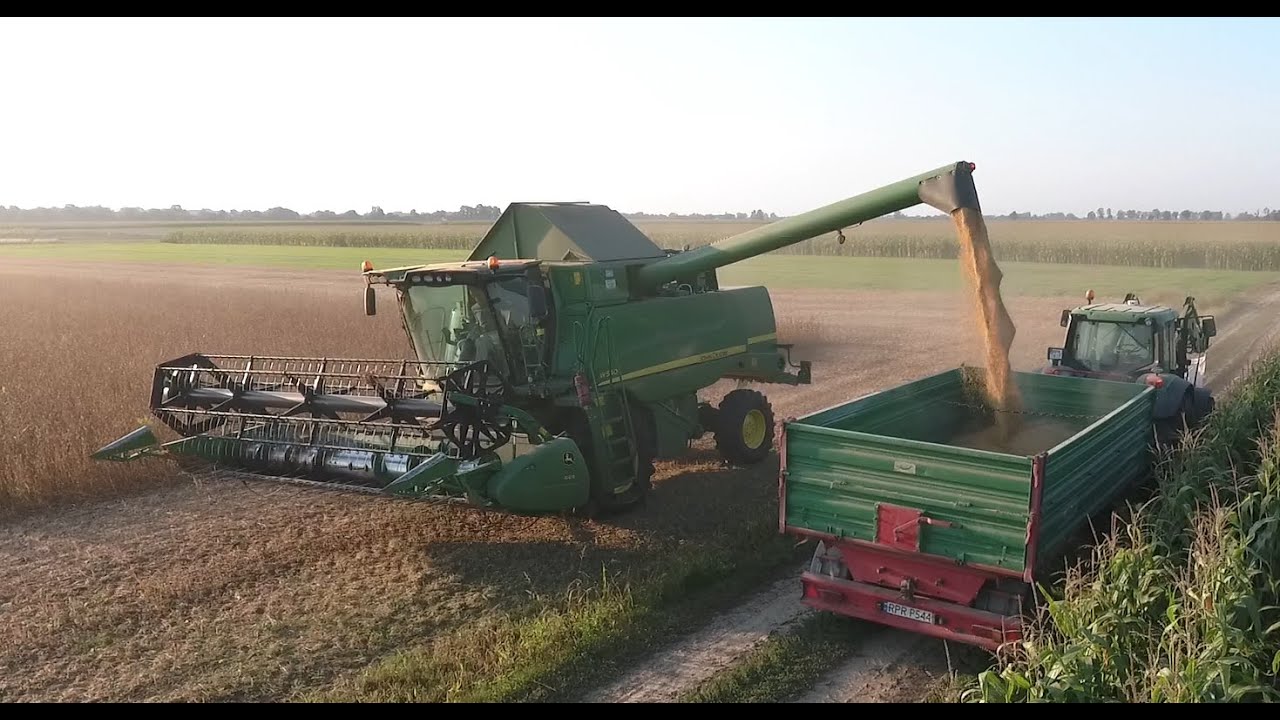 Soja żniwa 2021 - John Deere W540