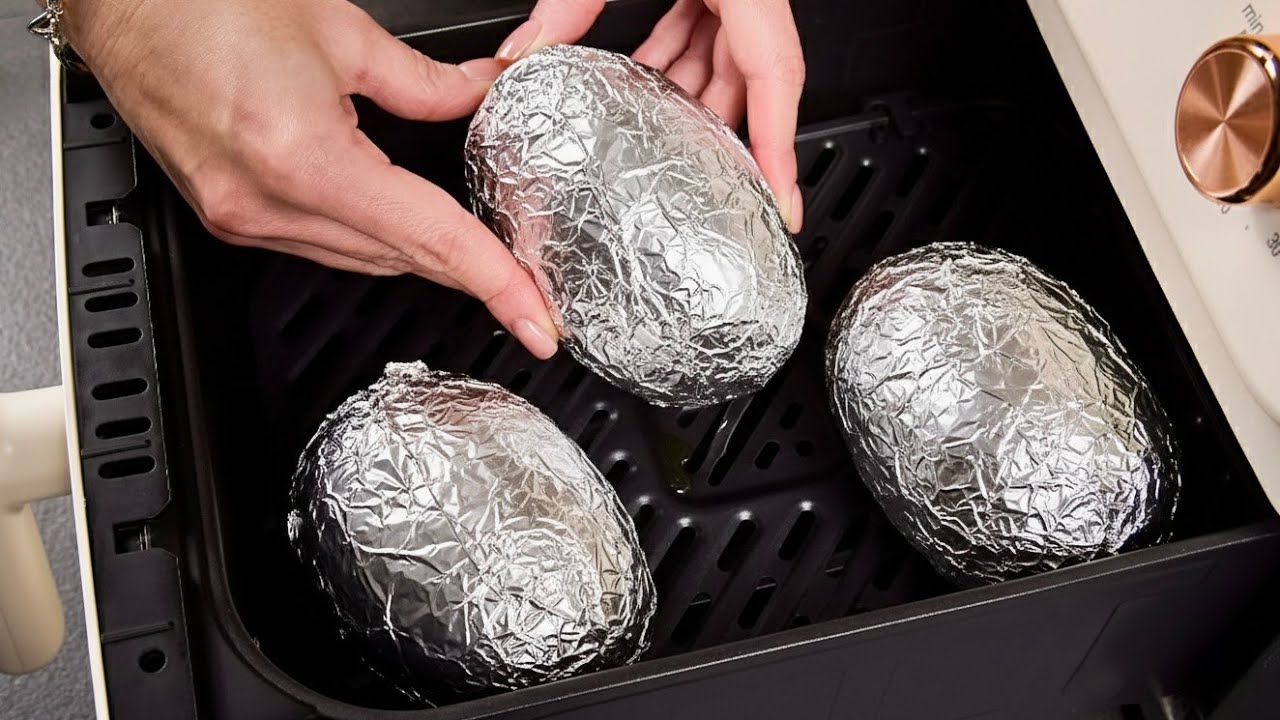 It's Quick! I Just Wrapped it in Foil And Threw it in the Air Fryer! No Mess!