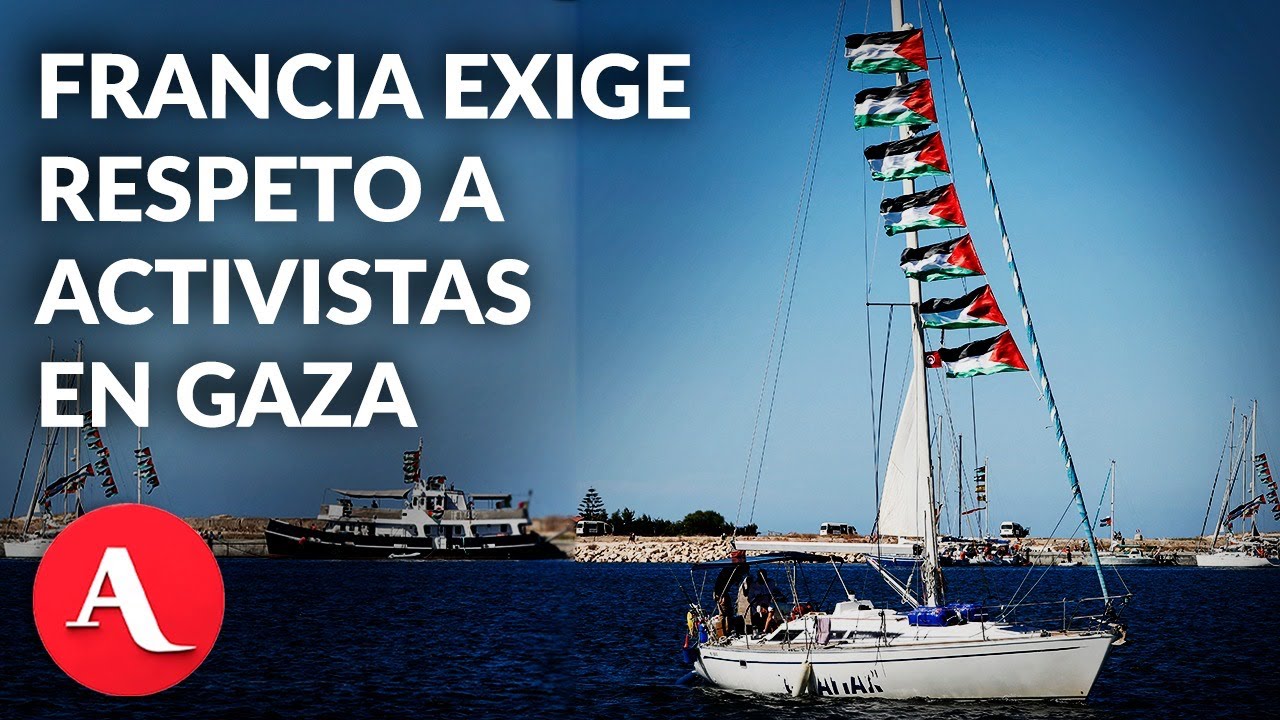 Desde Dinamarca, Macron reacciona a detención de flotilla humanitaria en Gaza | Florencia Ángeles
