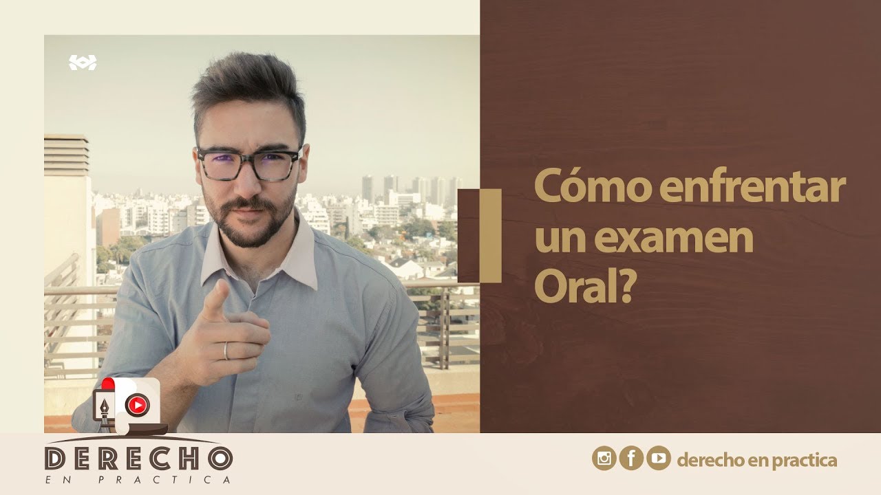 COMO enfrentar un EXAMEN ORAL - complemento del video anterior! ;)