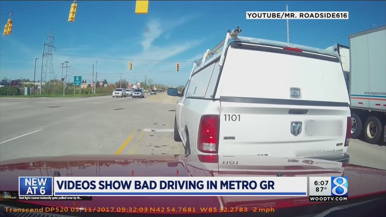 West Michigan motorist shames bad drivers on video