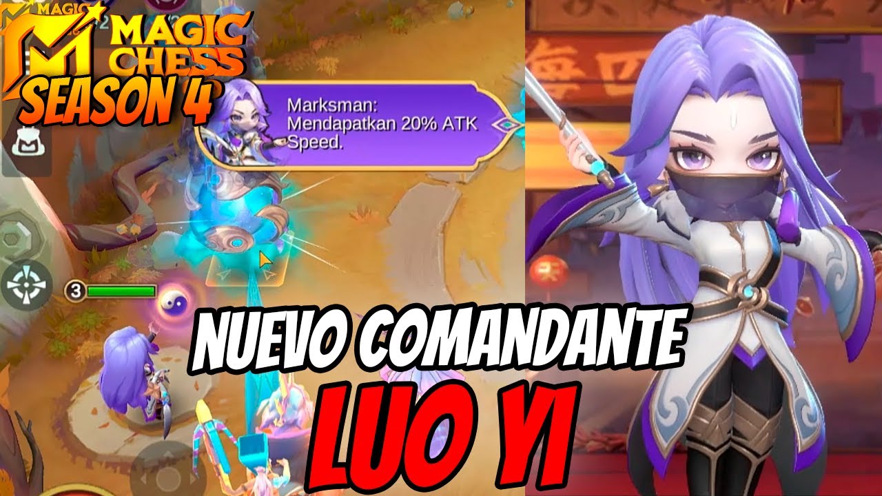 Luo Yi será Nueva Comandante! (Habilidades y Carta de Poder) | Magic Chess Go Go