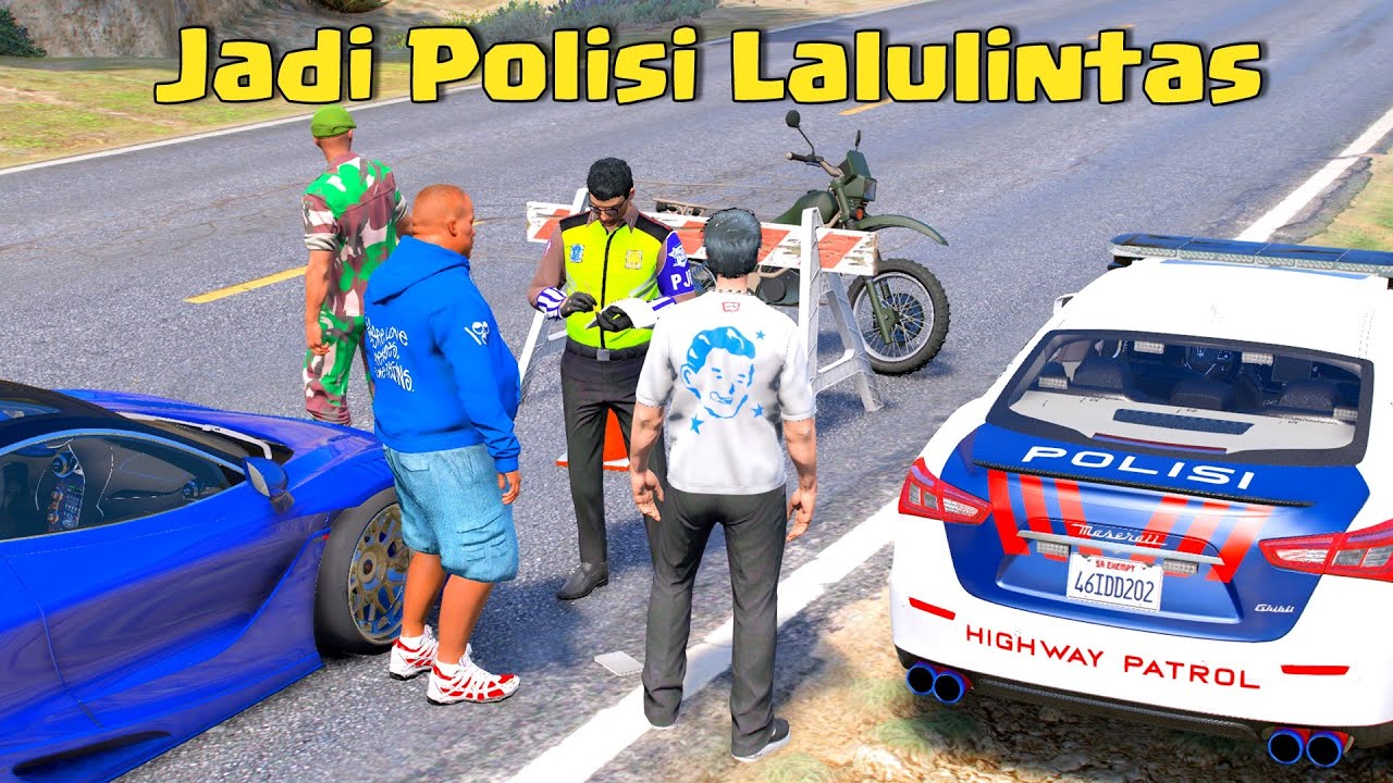 Pengejaran Balap Liar di Bulan Puasa Sebagai Polisi di GTA 5 Indonesia